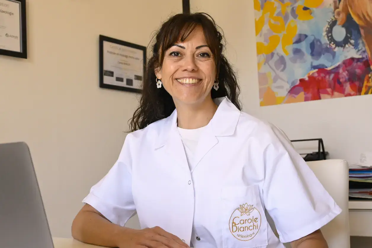 Portrait de Carole Bianchi, réflexologue